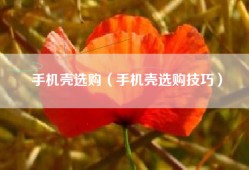 手机壳选购（手机壳选购技巧）