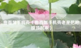 曲面屏手机壳（曲面屏手机壳老是把贴膜顶起来）