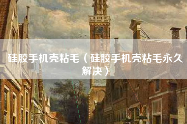 硅胶手机壳粘毛（硅胶手机壳粘毛永久解决）